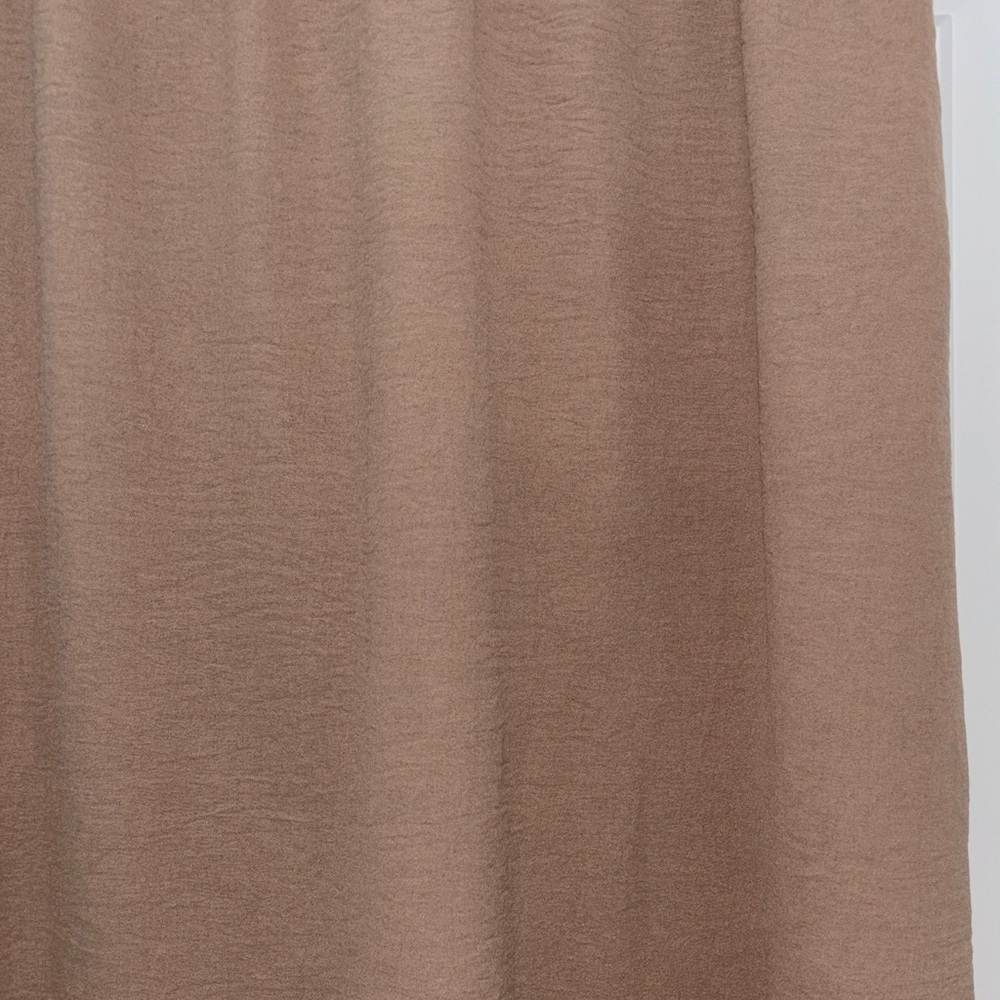 Chic A-Line Tan Skirt with Ring Accent - Picture 8 of 11